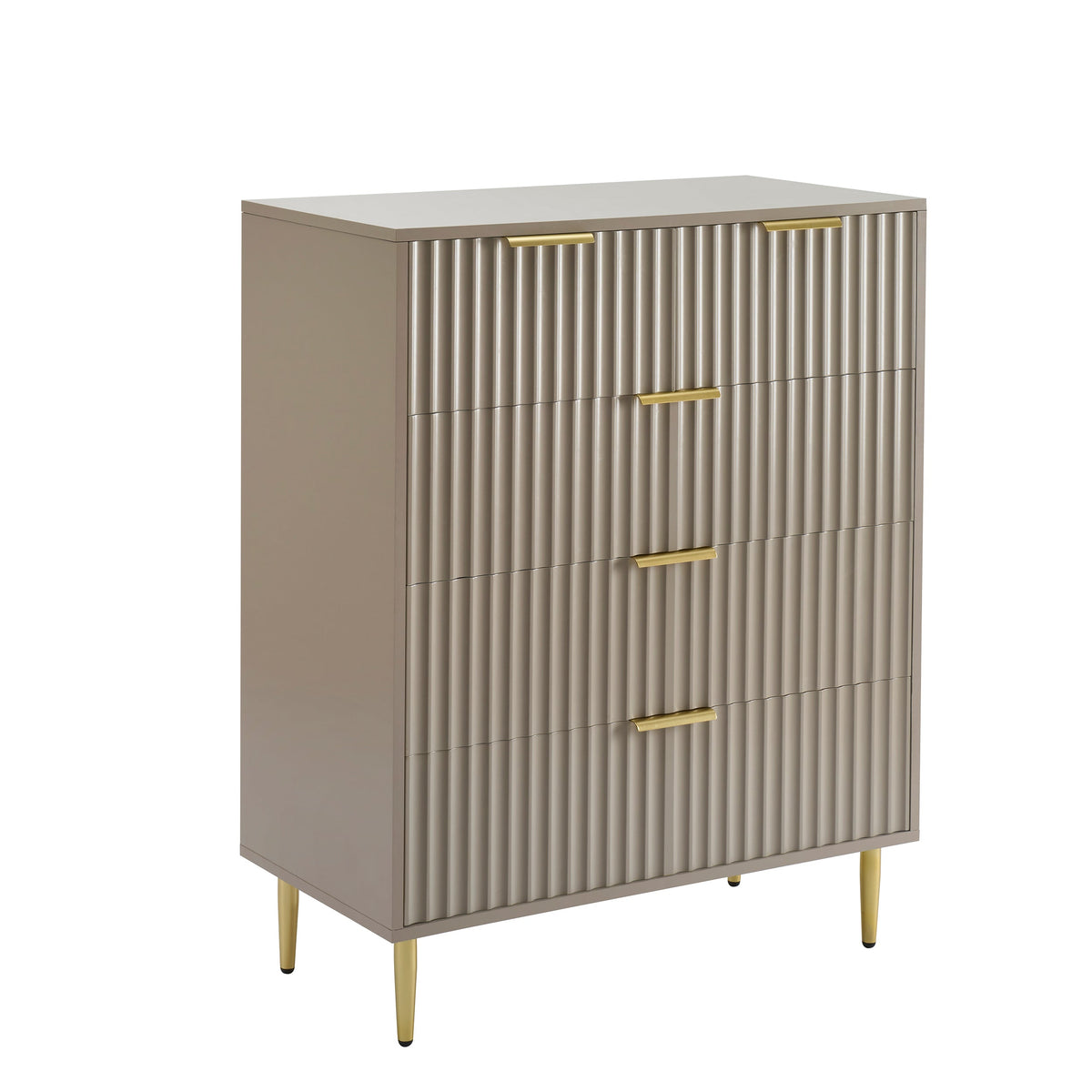 Commode 5 tiroirs - Taupe