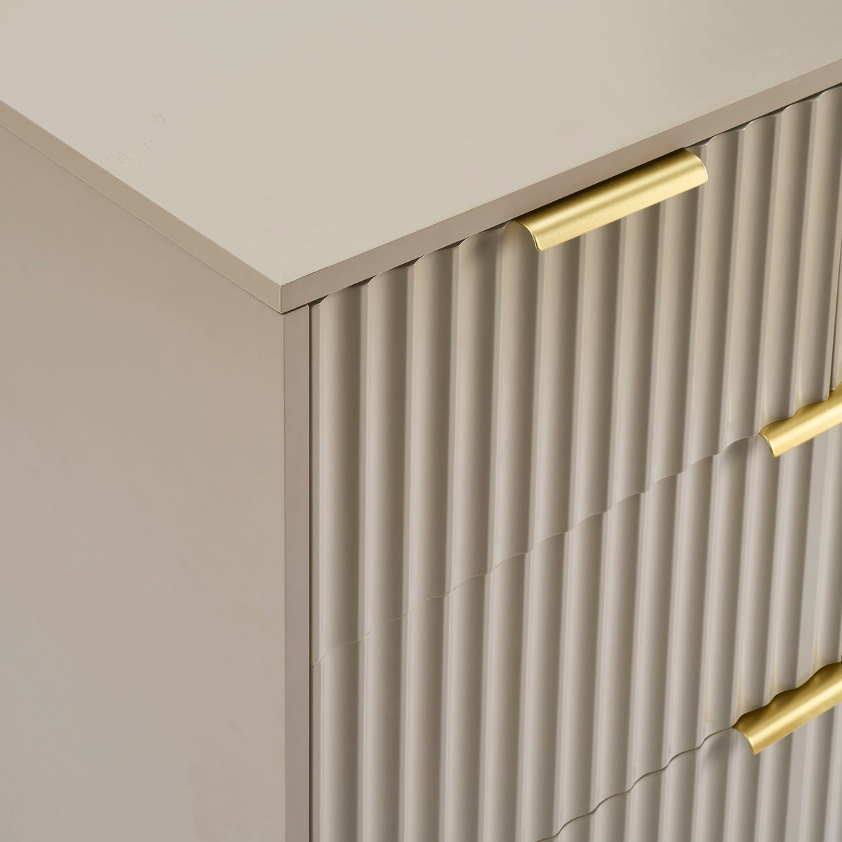 Commode 5 tiroirs - Taupe