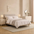Cadre de lit - Chenille Gris clair