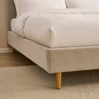 Cadre de lit - Chenille Gris clair