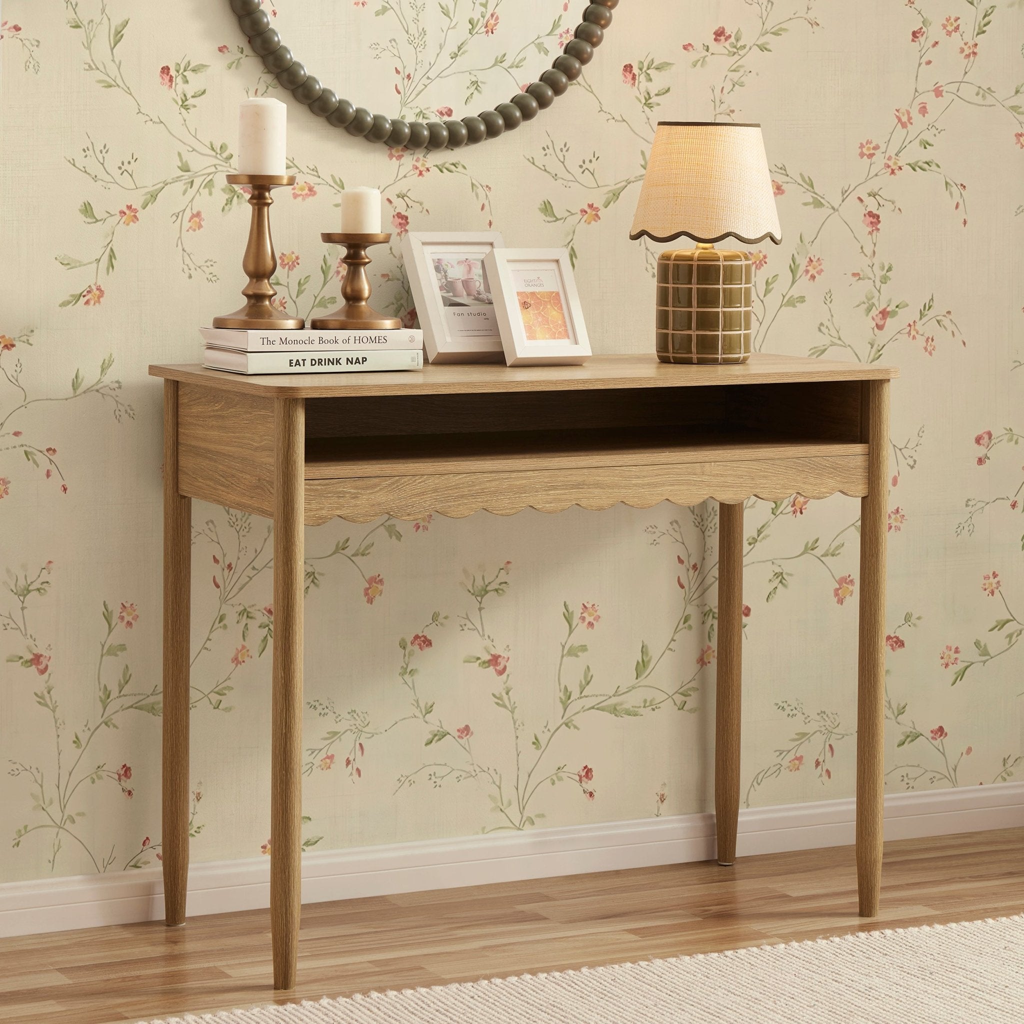 Coiffeuse en bois clair