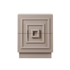 Table de chevet 2 tiroirs - Taupe