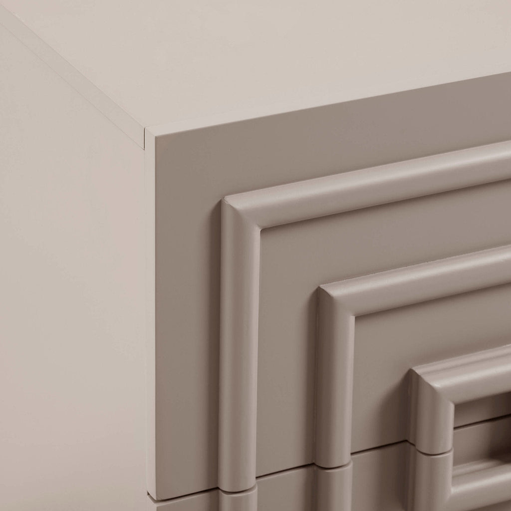 Table de chevet 2 tiroirs - Taupe
