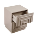 Table de chevet 2 tiroirs - Taupe