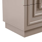 Table de chevet 2 tiroirs - Taupe