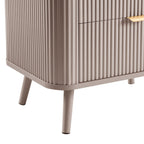 Table de chevet 2 tiroirs - Taupe