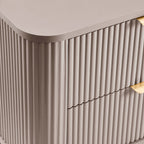 Table de chevet 2 tiroirs - Taupe