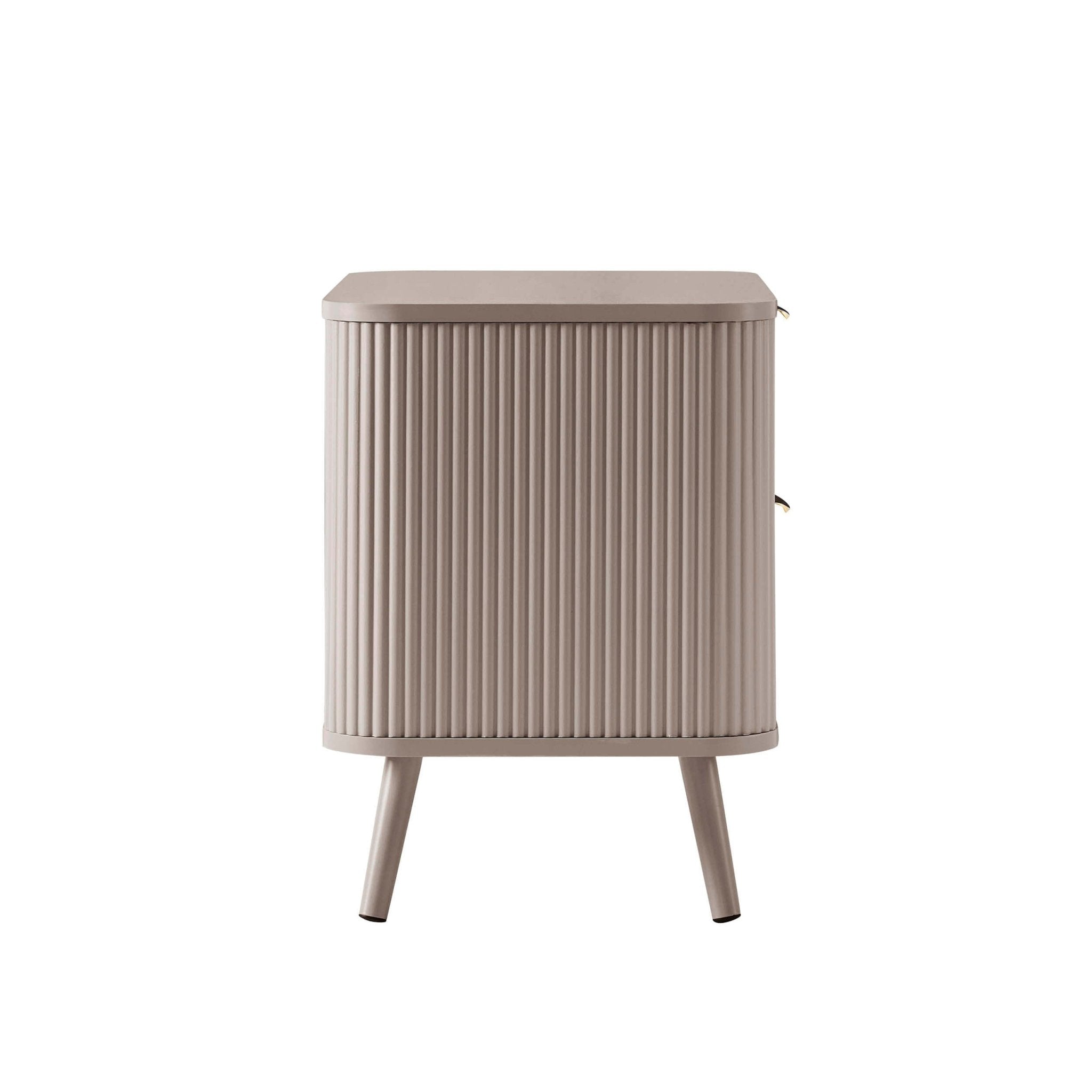 Table de chevet 2 tiroirs - Taupe