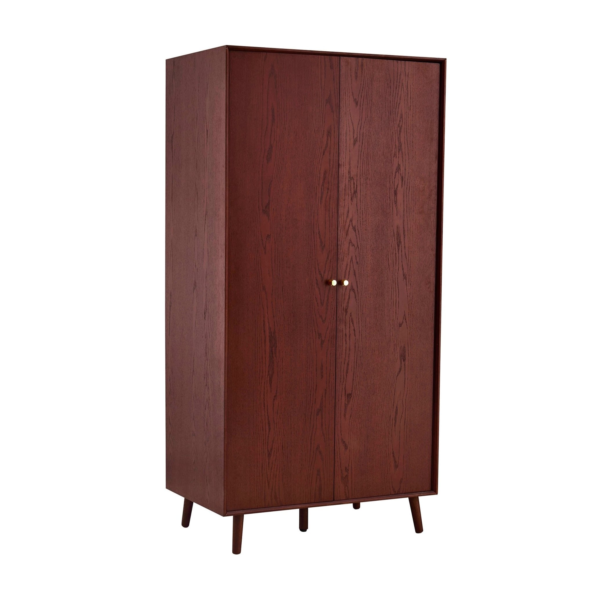 Armoire 2 portes chêne - Bois de cerisier