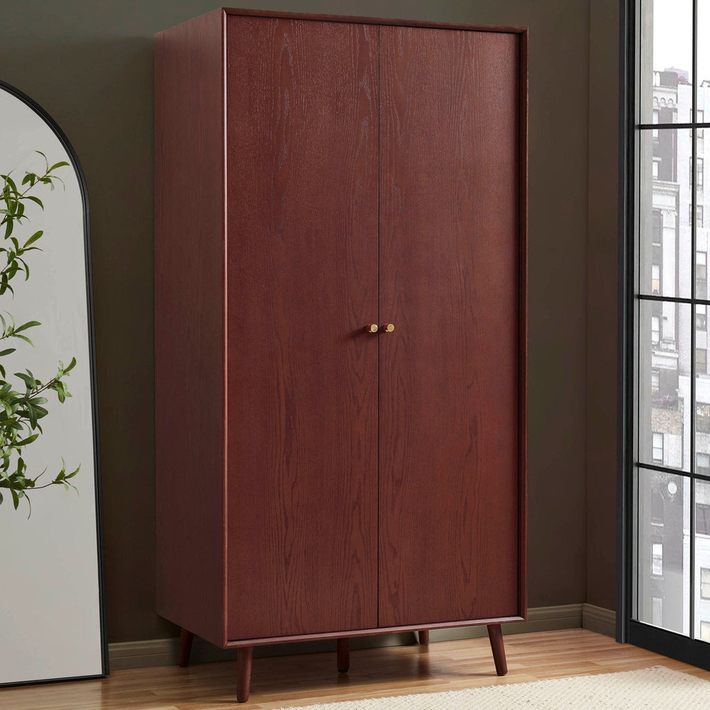 Armoire 2 portes chêne - Bois de cerisier