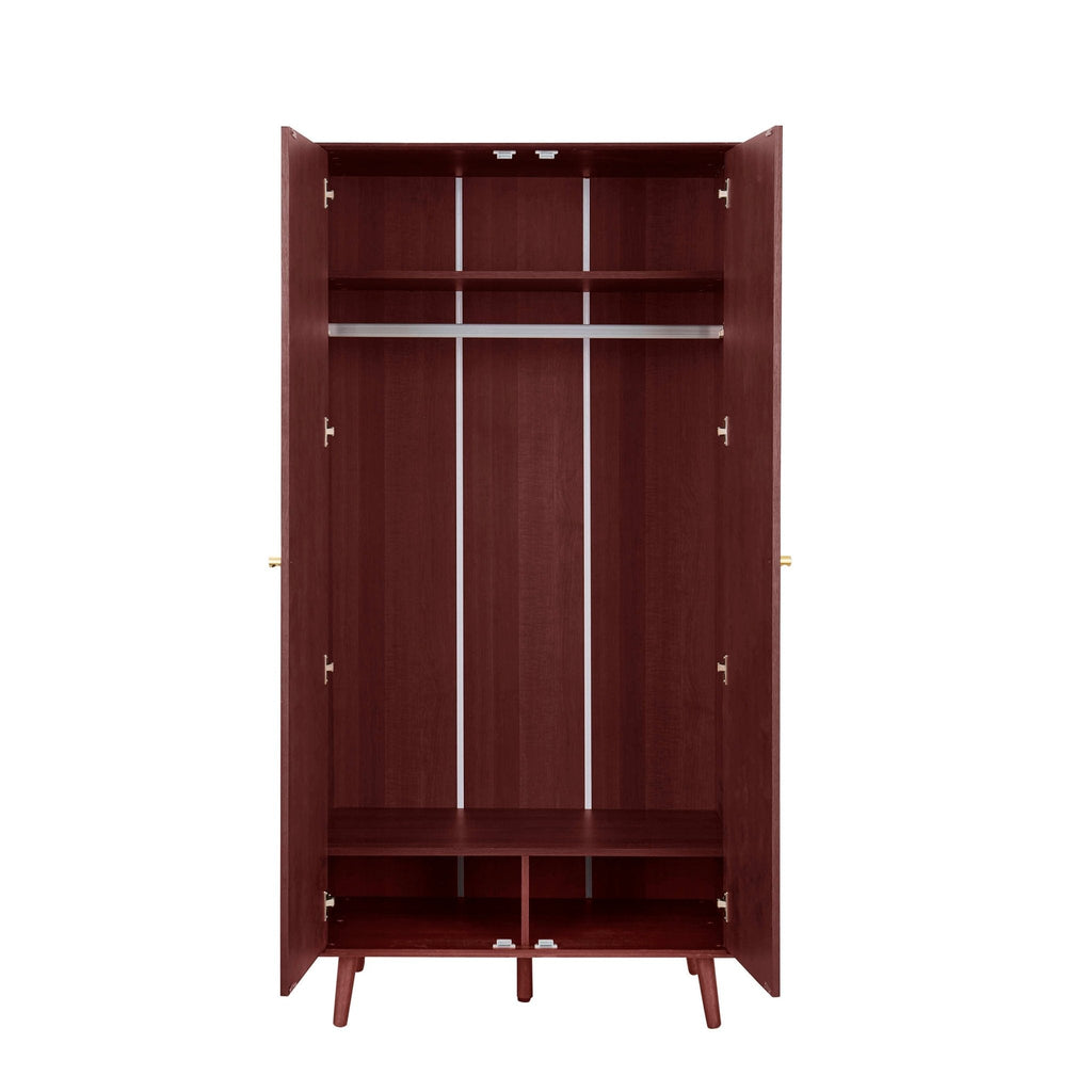 Armoire 2 portes chêne - Bois de cerisier