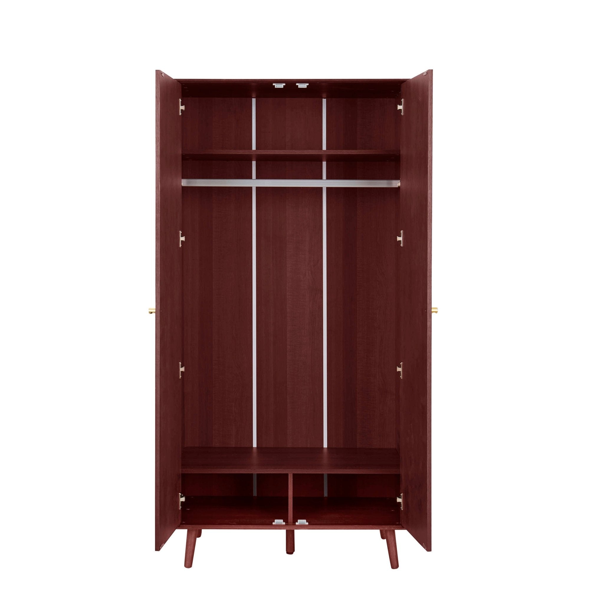 Armoire 2 portes chêne - Bois de cerisier