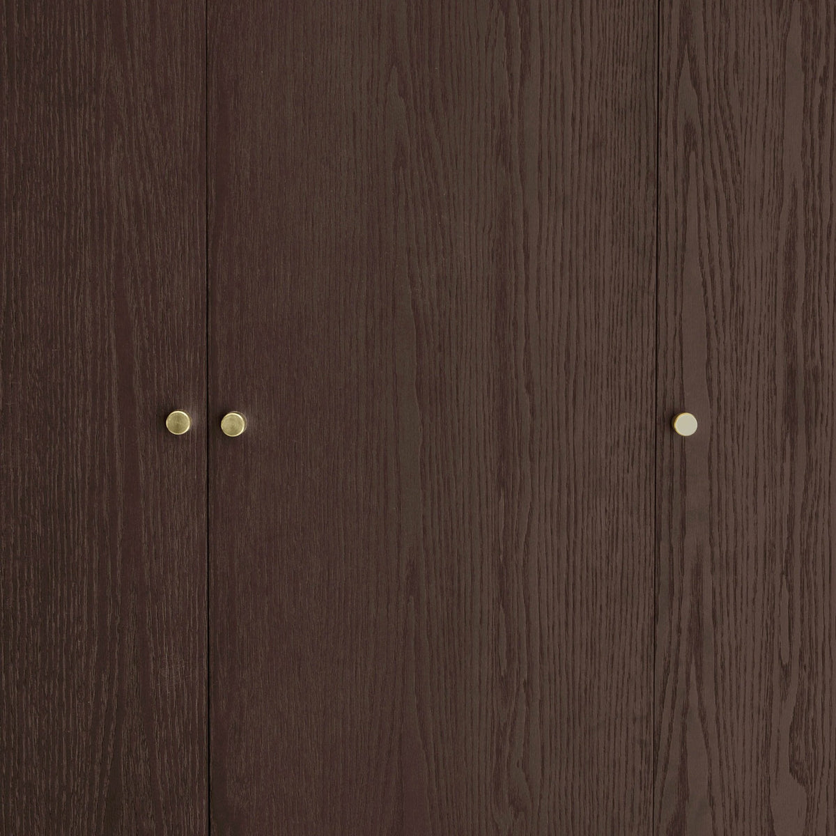 Armoire 3 portes en chêne avec tiroirs - Noyer