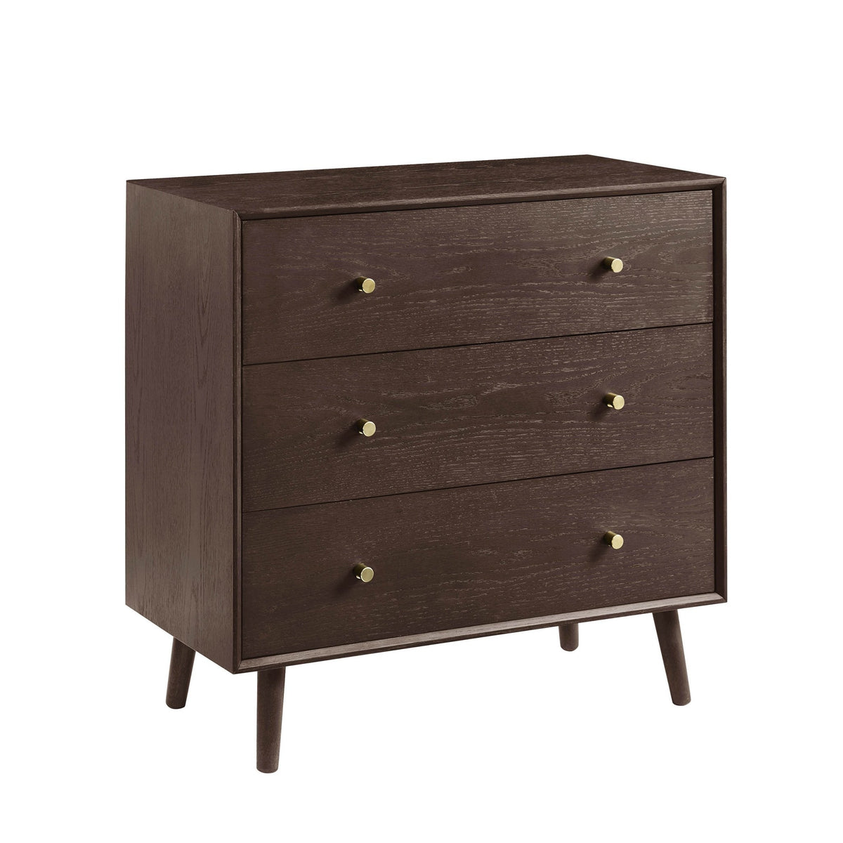 Commode chêne 3 tiroirs - Noyer