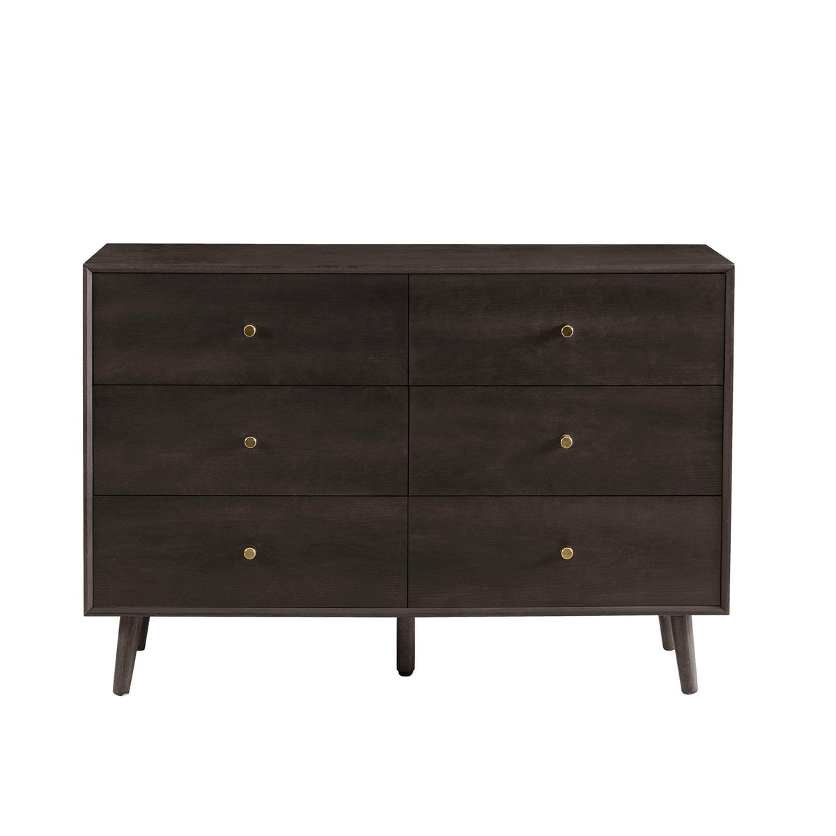 Commode 6 tiroirs chêne - Noyer