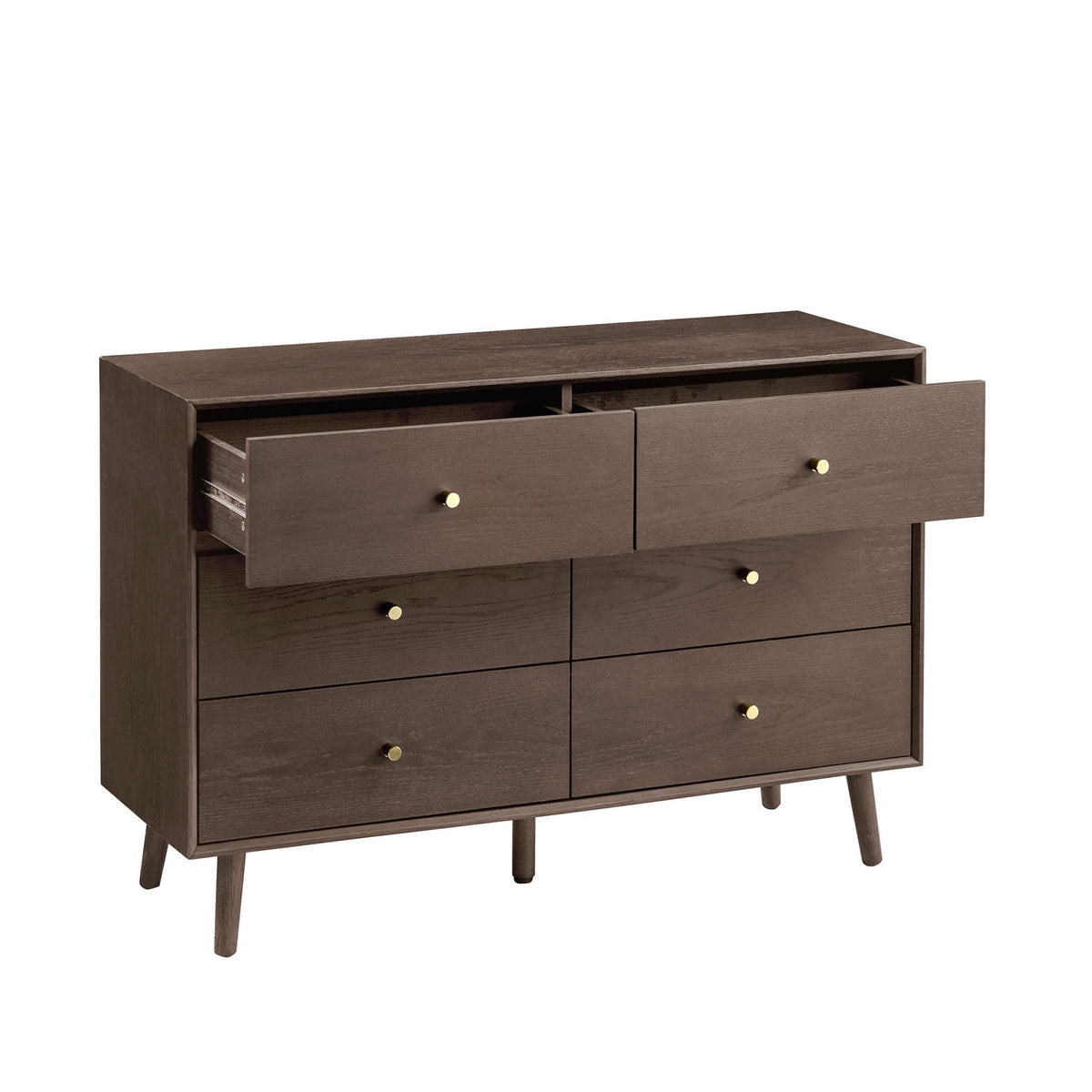 Commode 6 tiroirs chêne - Noyer