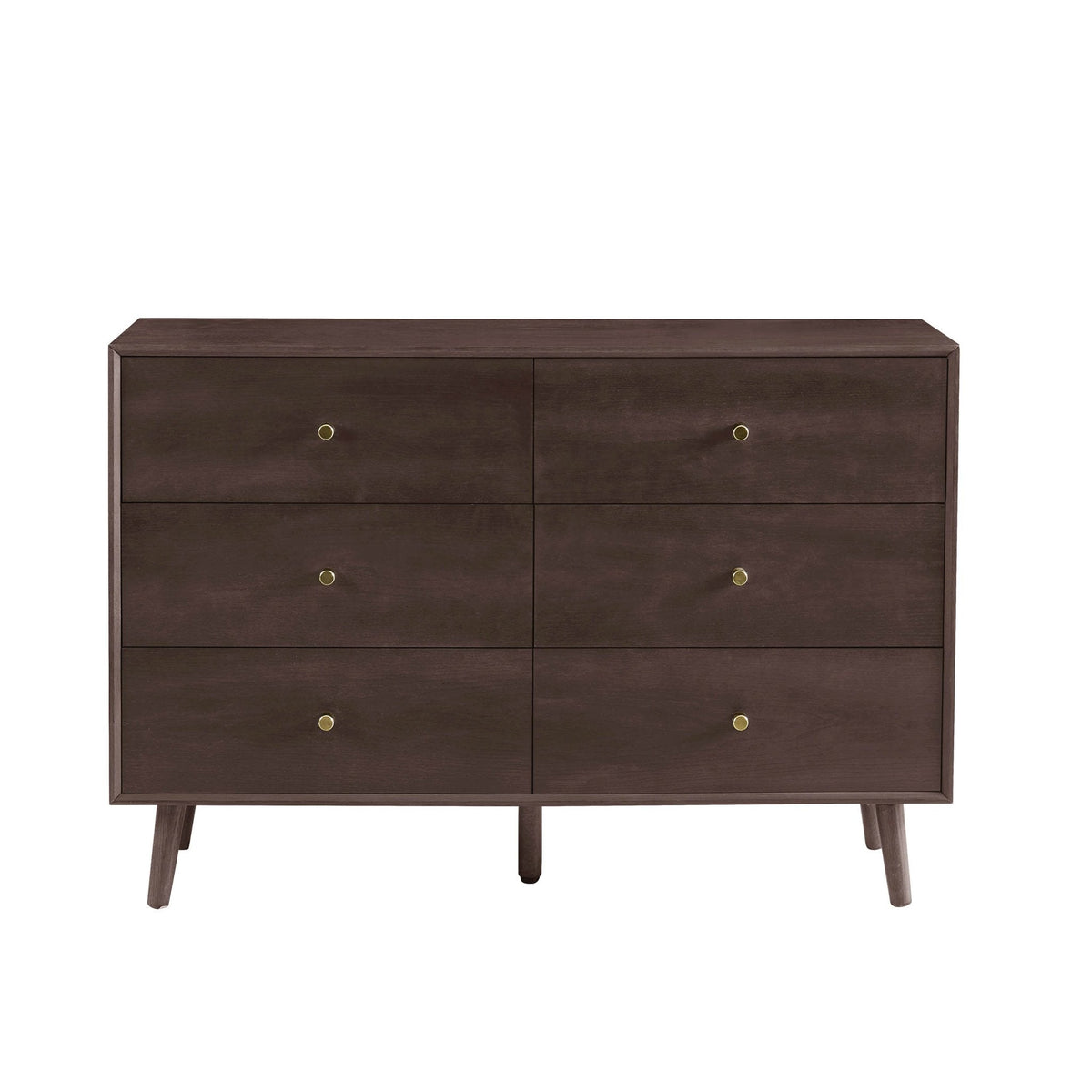 Commode 6 tiroirs chêne - Noyer