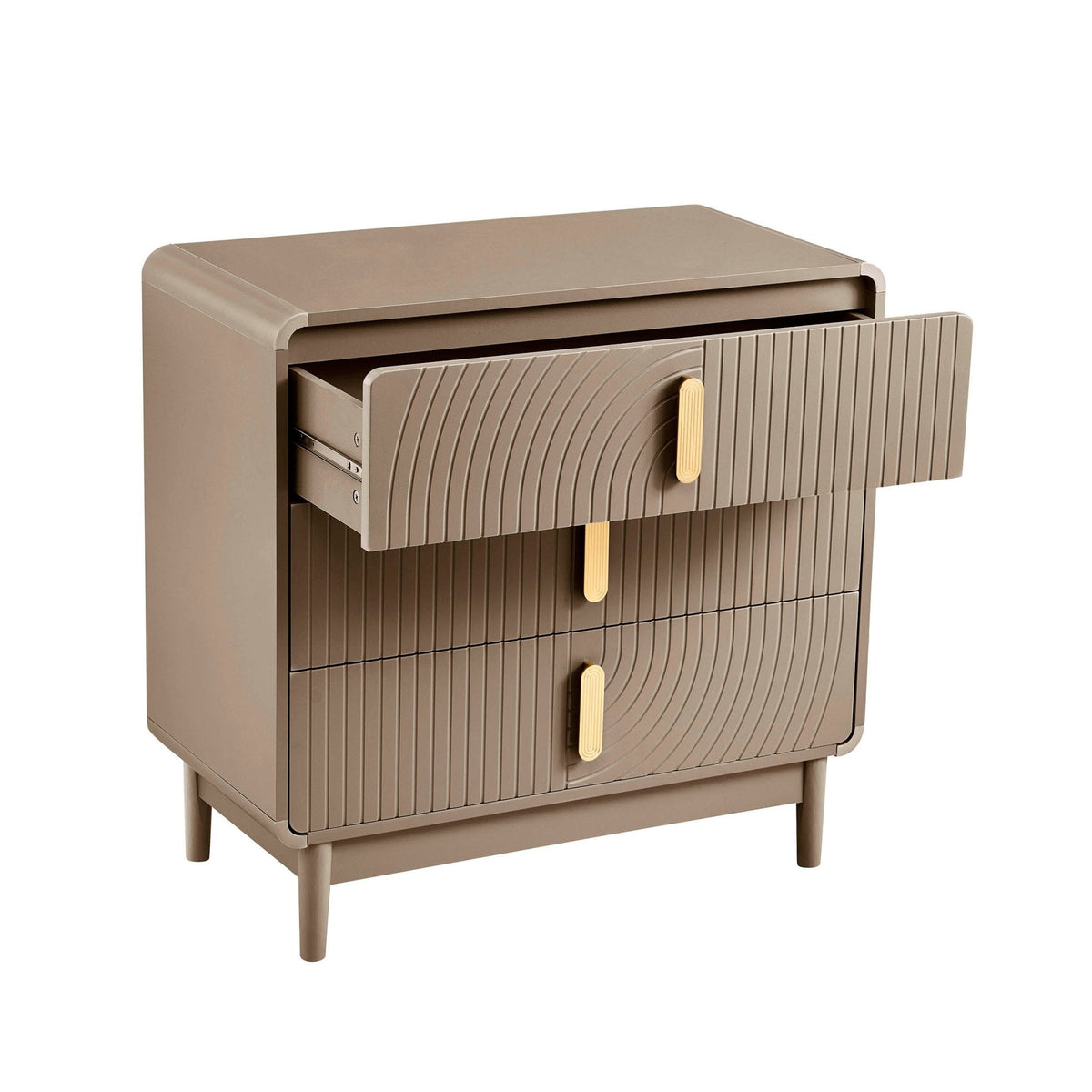Commode 3 tiroirs - Taupe