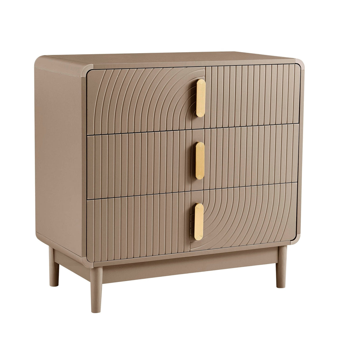 Commode 3 tiroirs - Taupe