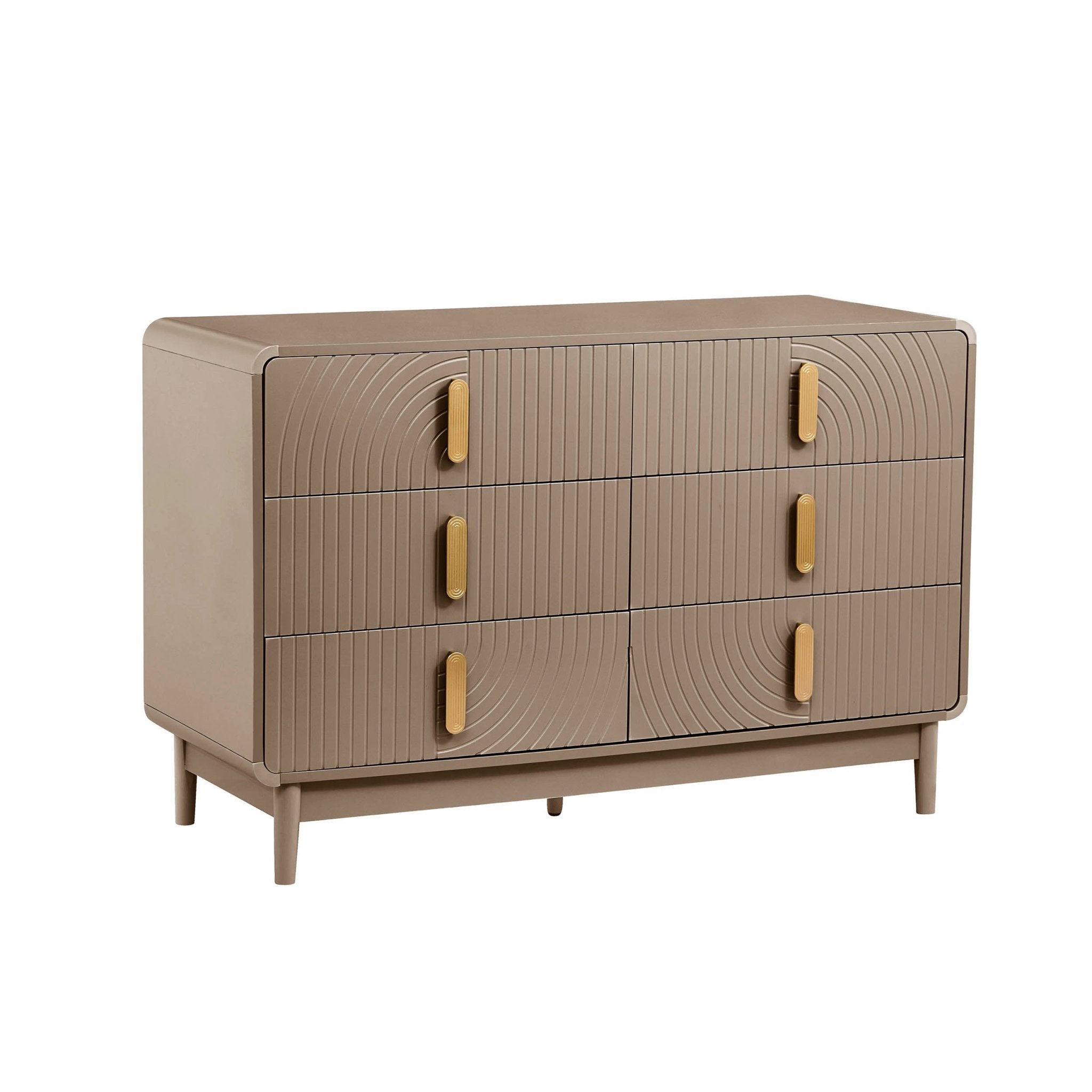 Commode 6 tiroirs - Taupe