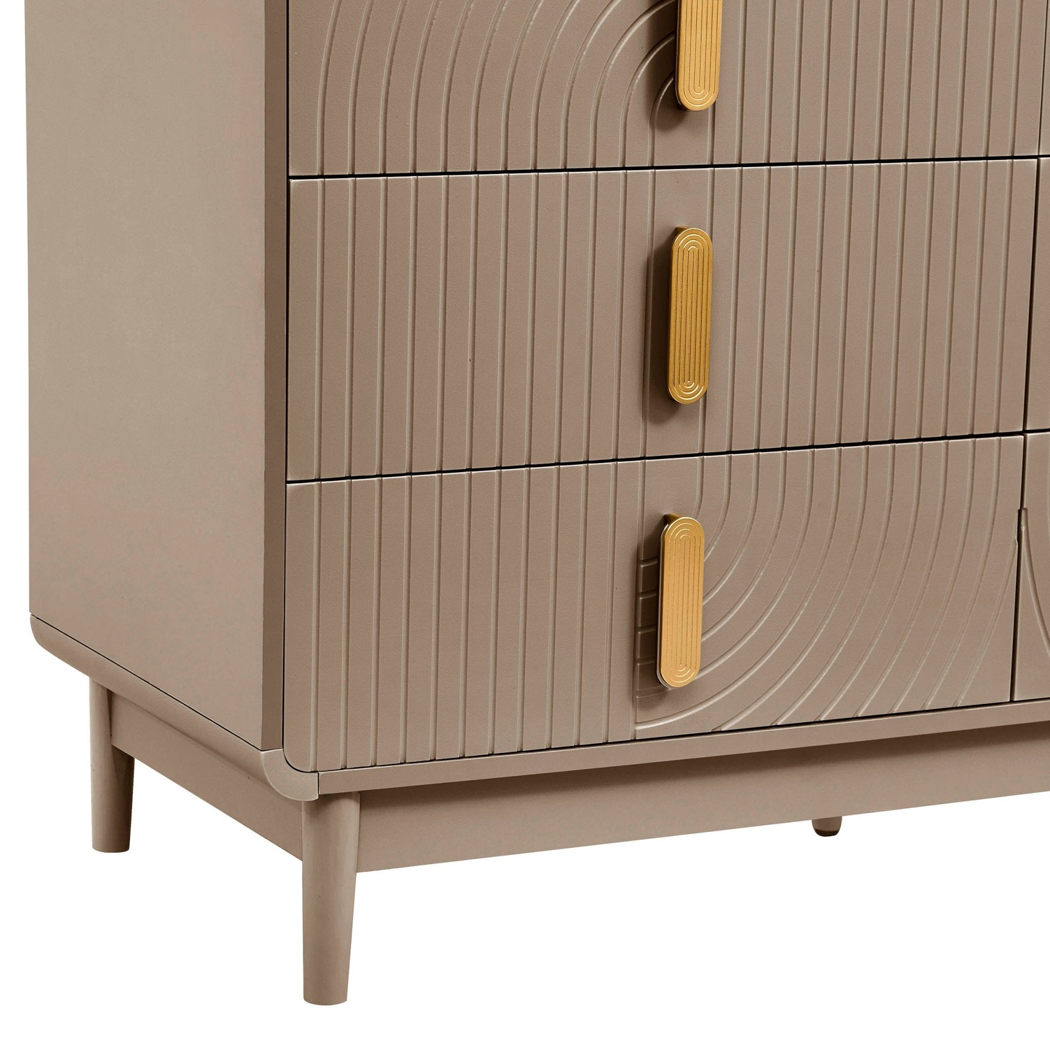 Commode 6 tiroirs - Taupe