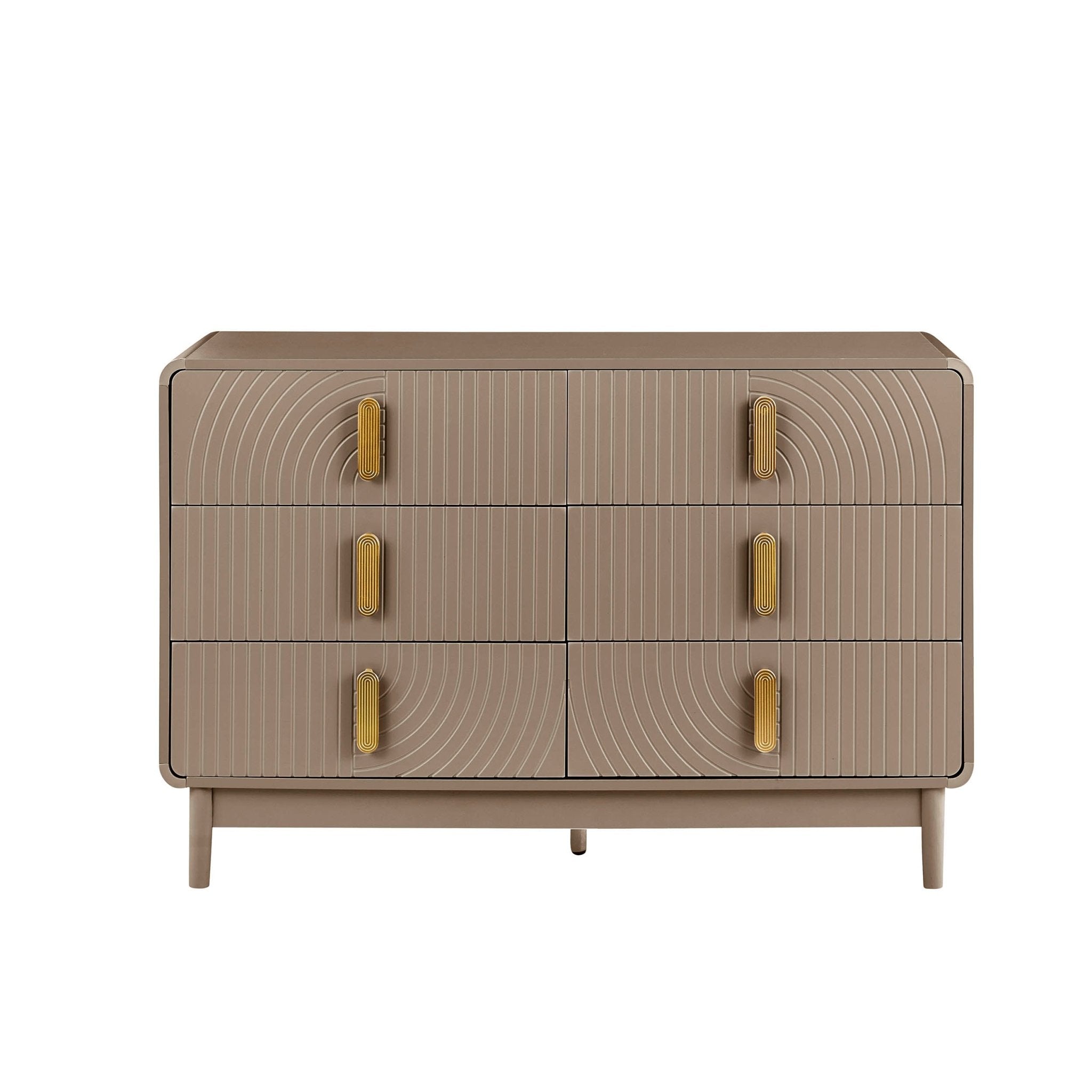 Commode 6 tiroirs - Taupe