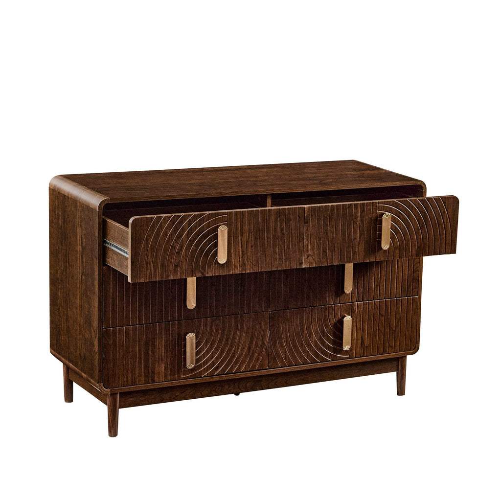Commode à 6 tiroirs - Noyer
