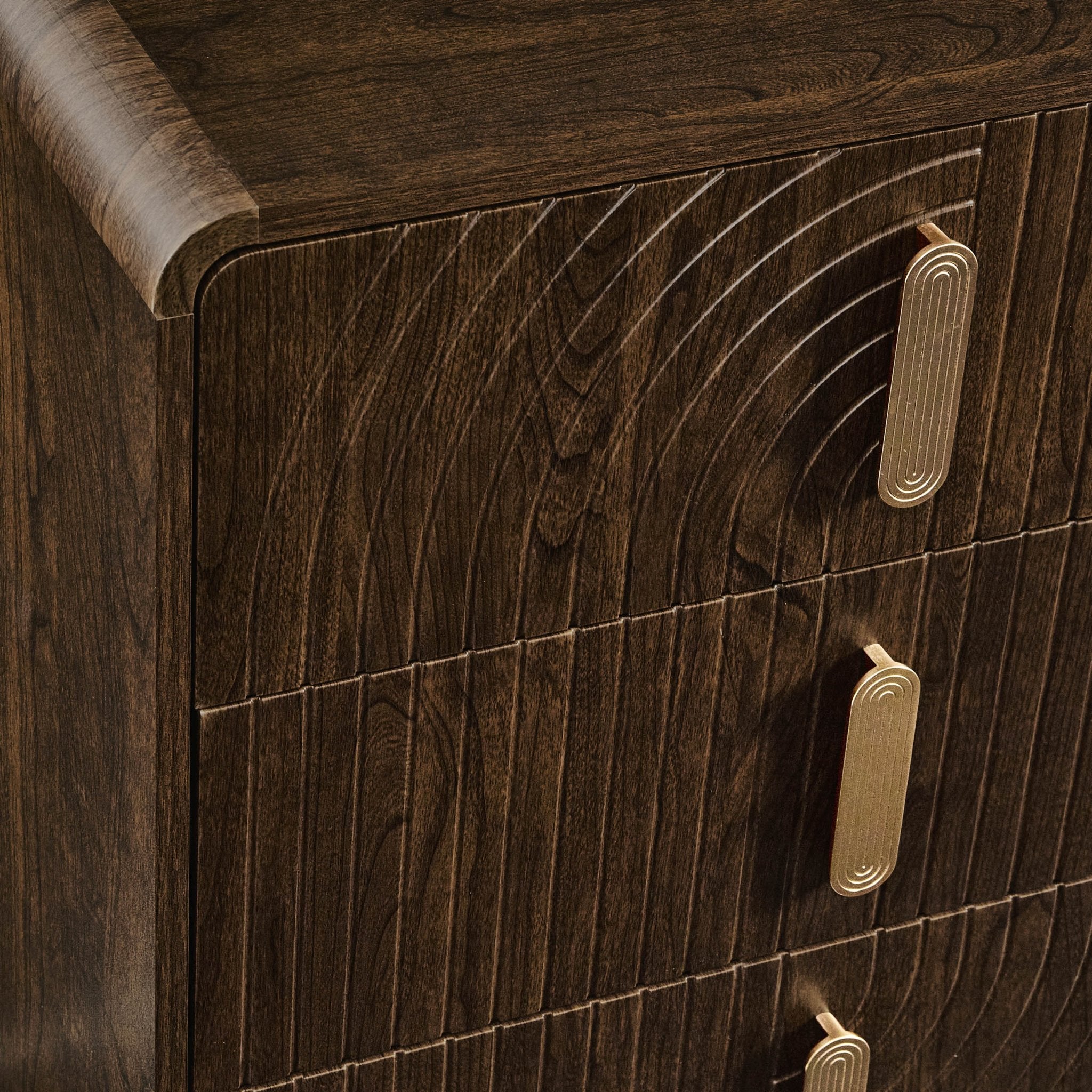 Commode à 6 tiroirs - Noyer