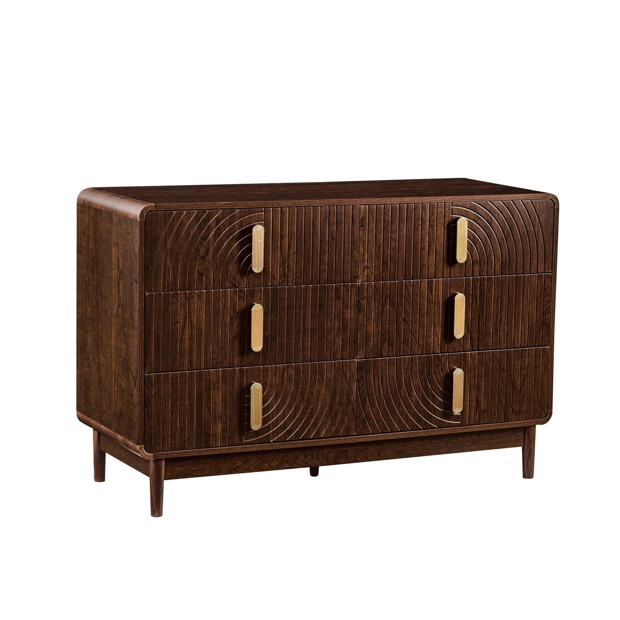 Commode à 6 tiroirs - Noyer