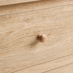 Table de chevet à 2 tiroirs - Bois clair