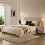 Table de chevet 2 tiroirs - Taupe