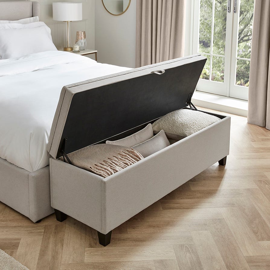 Pouf de rangement – Naturel