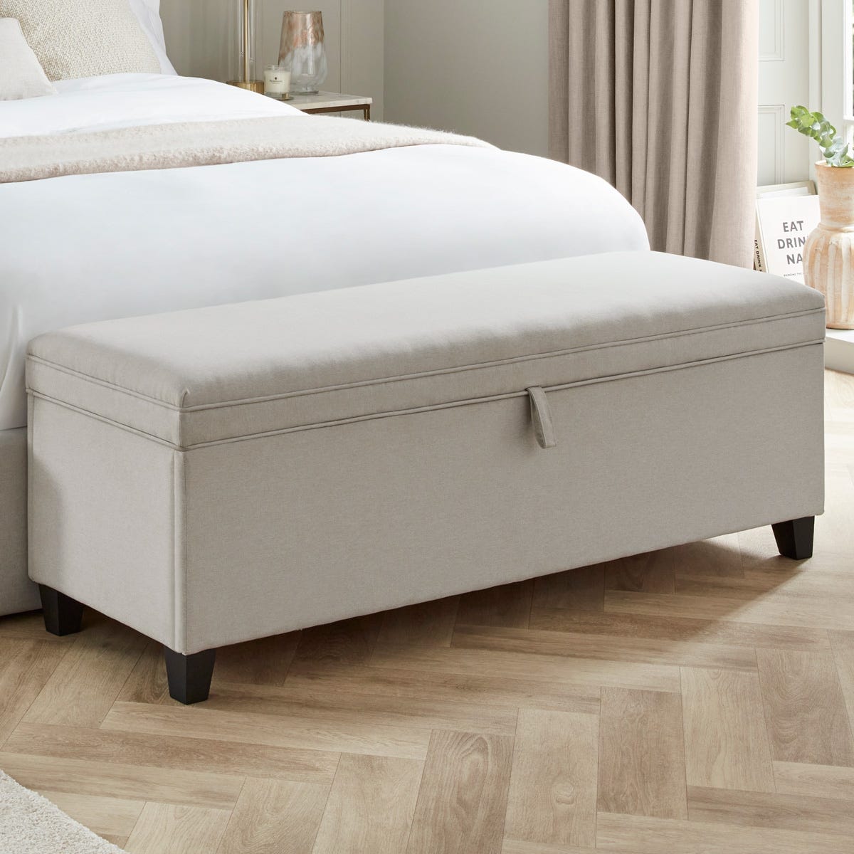 Pouf de rangement – Naturel