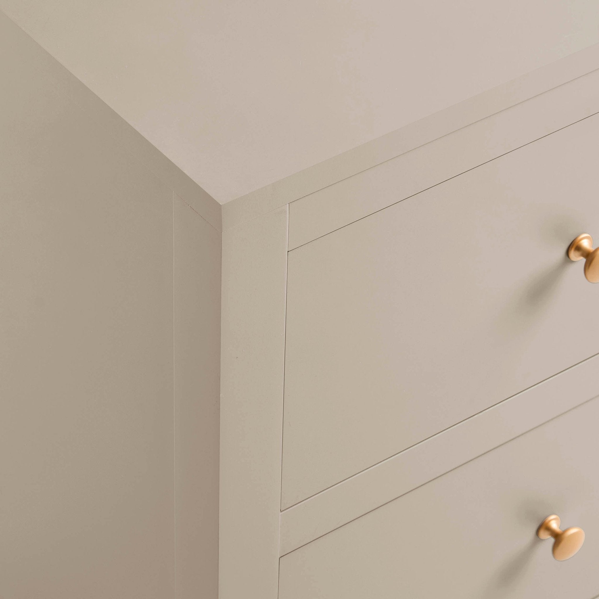 Table de chevet 2 tiroirs - Taupe