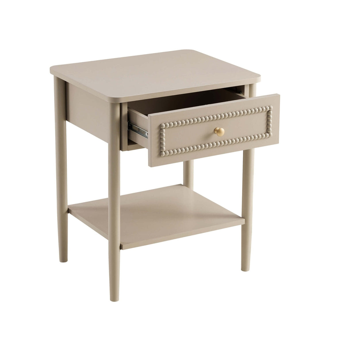 Table de chevet 1 tiroir - Taupe
