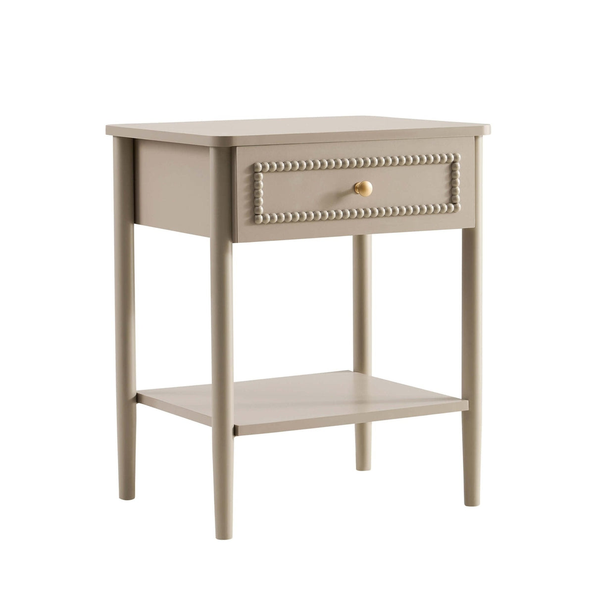 Table de chevet 1 tiroir - Taupe