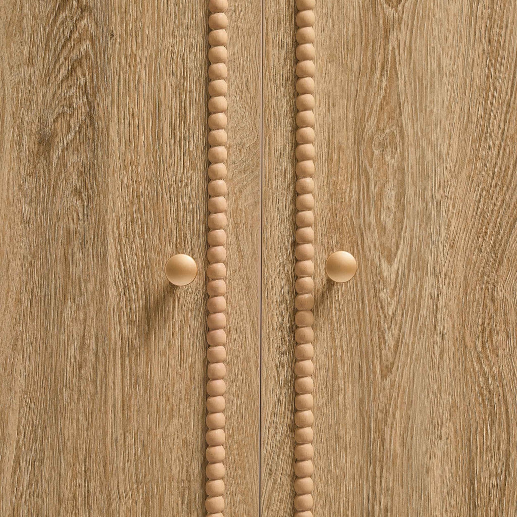 Armoire 2 portes avec tiroir - Bois clair