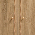Armoire 2 portes avec tiroir - Bois clair