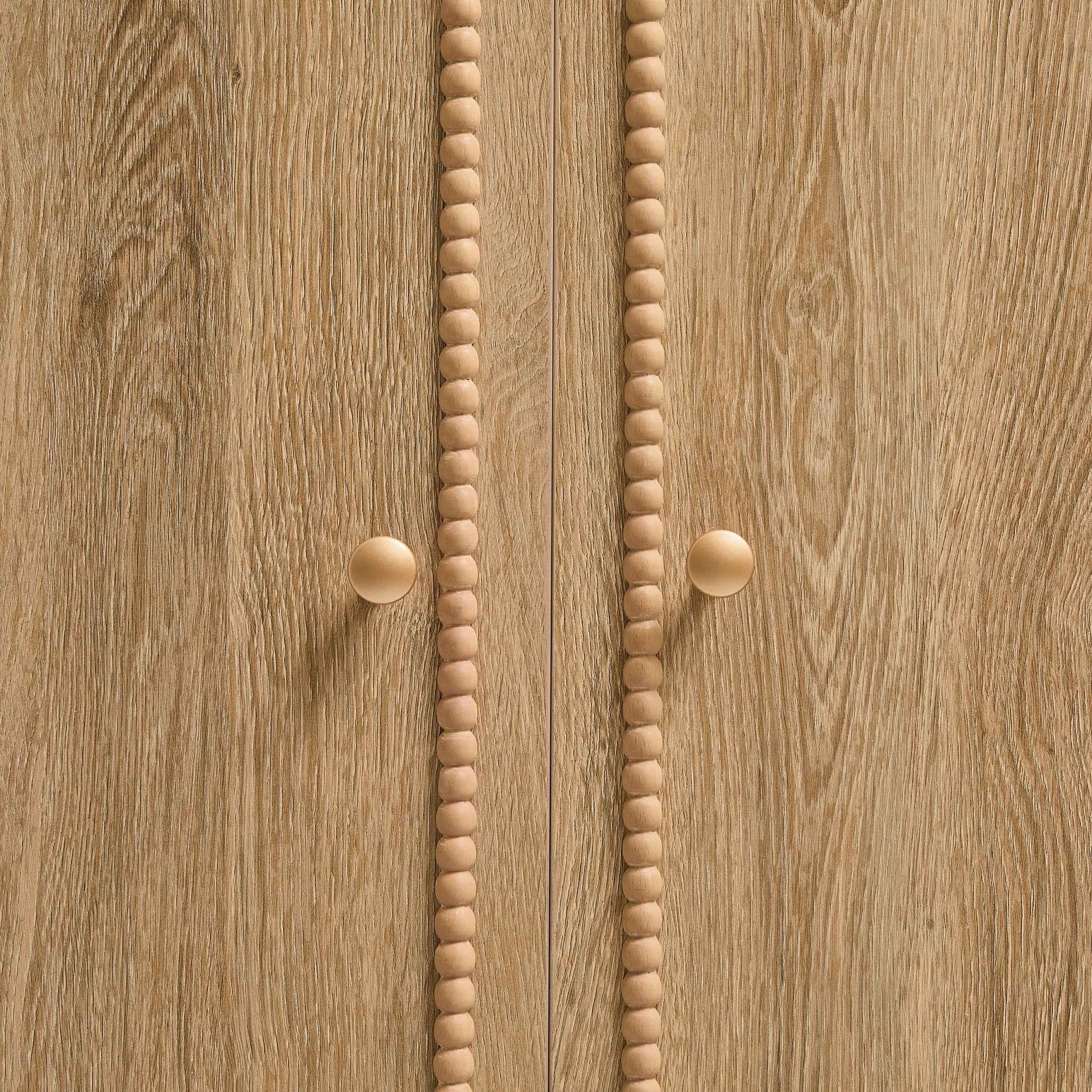 Armoire 2 portes avec tiroir - Bois clair