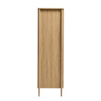 Armoire 2 portes avec tiroir - Bois clair