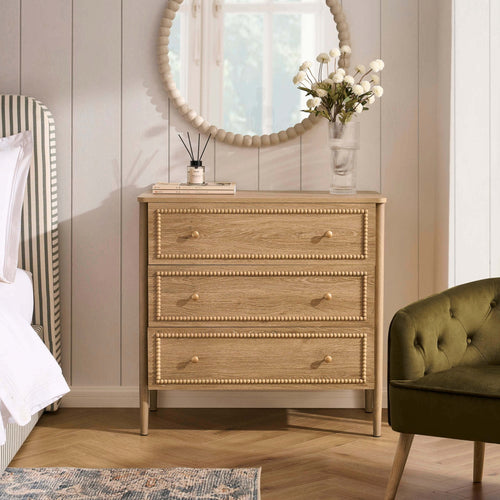 Commode 3 tiroirs - Bois clair
