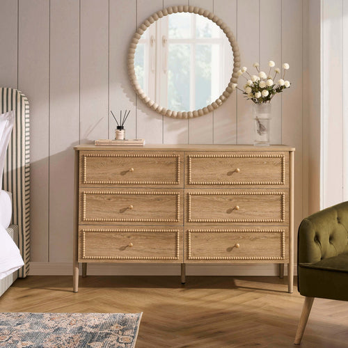Commode 6 tiroirs - Bois clair