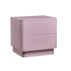 Table de chevet à 2 tiroirs – Violet givré