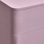 Table de chevet à 2 tiroirs – Violet givré