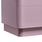 Table de chevet à 2 tiroirs – Violet givré