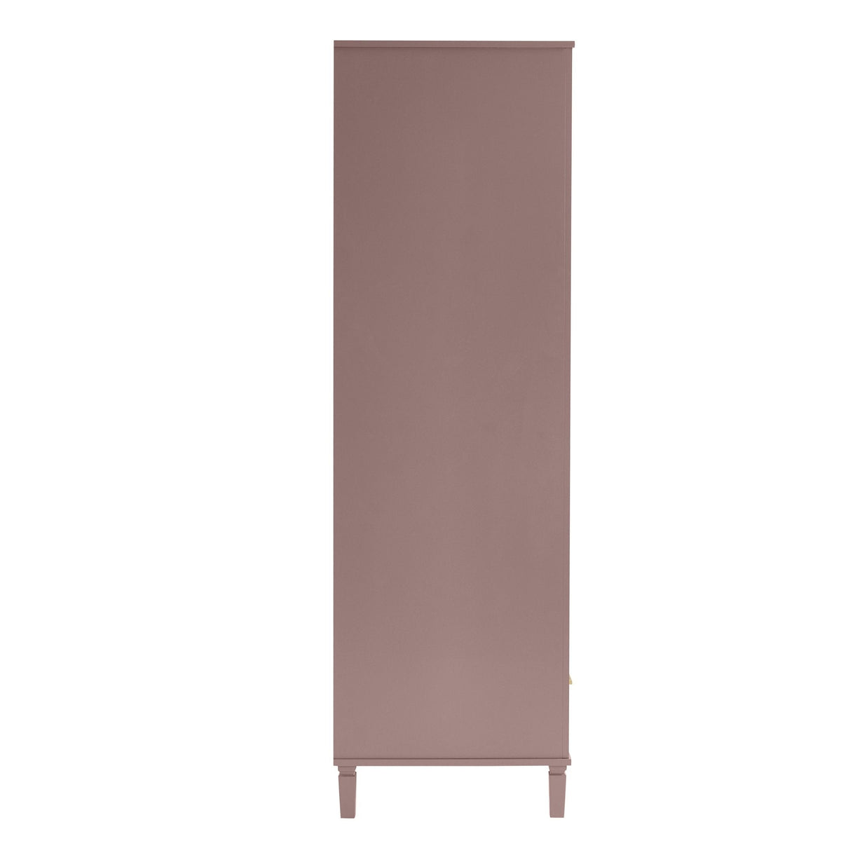 Armoire 2 portes avec tiroir - Mauve poudré