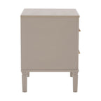 Table de chevet 2 tiroirs - Taupe