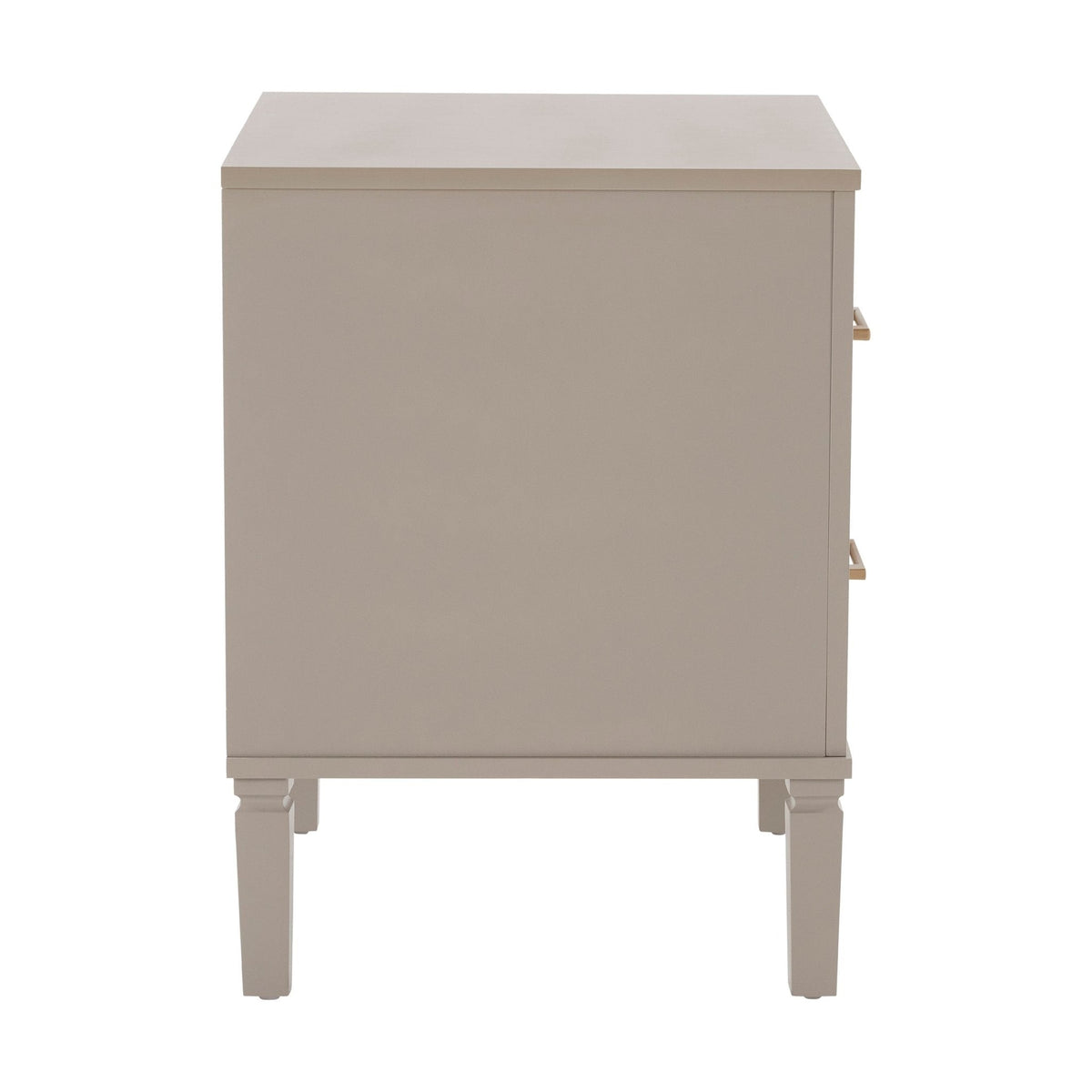 Table de chevet 2 tiroirs - Taupe