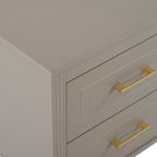 Table de chevet 2 tiroirs - Taupe