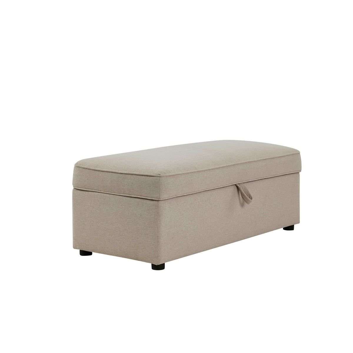 Pouf de rangement rectangulaire - Avoine